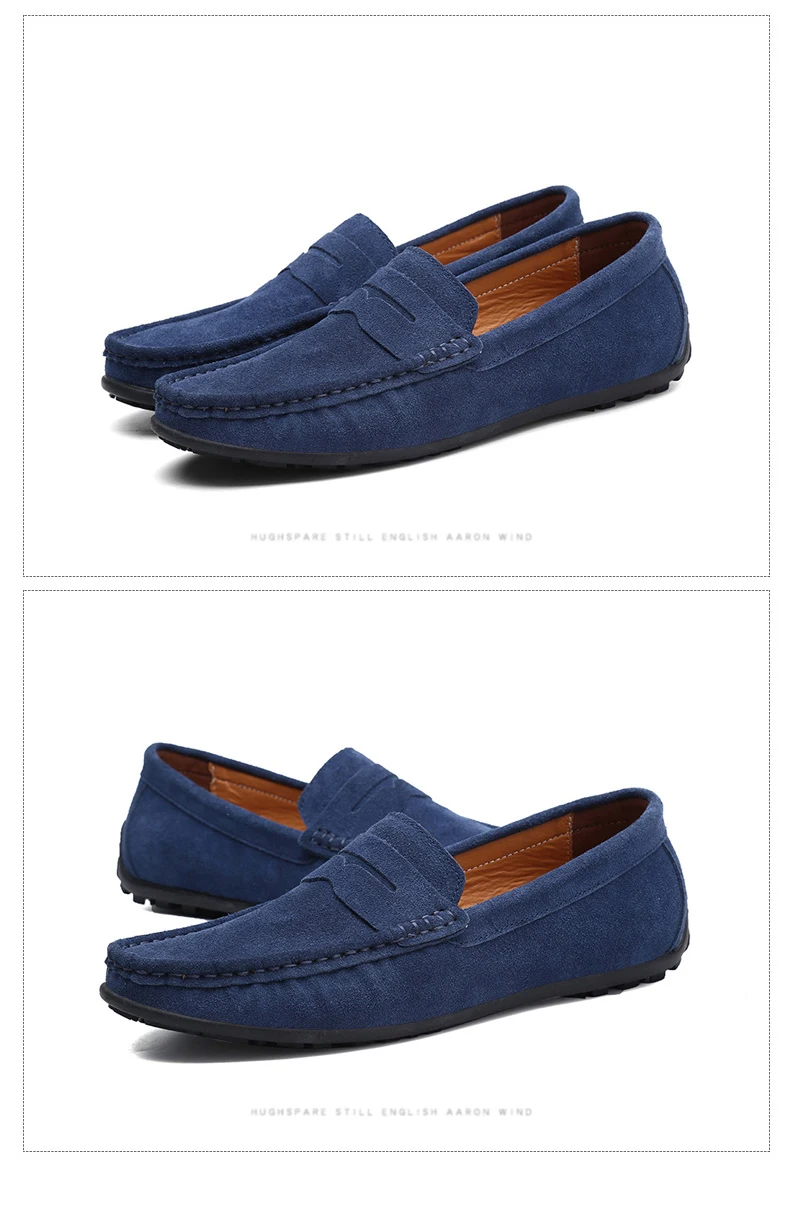 DEKABR Big Size 38~49 Men Loafers Real Leather Fashion Boat Shoes Brand Mens Casual Leather Male Flat Shoes
