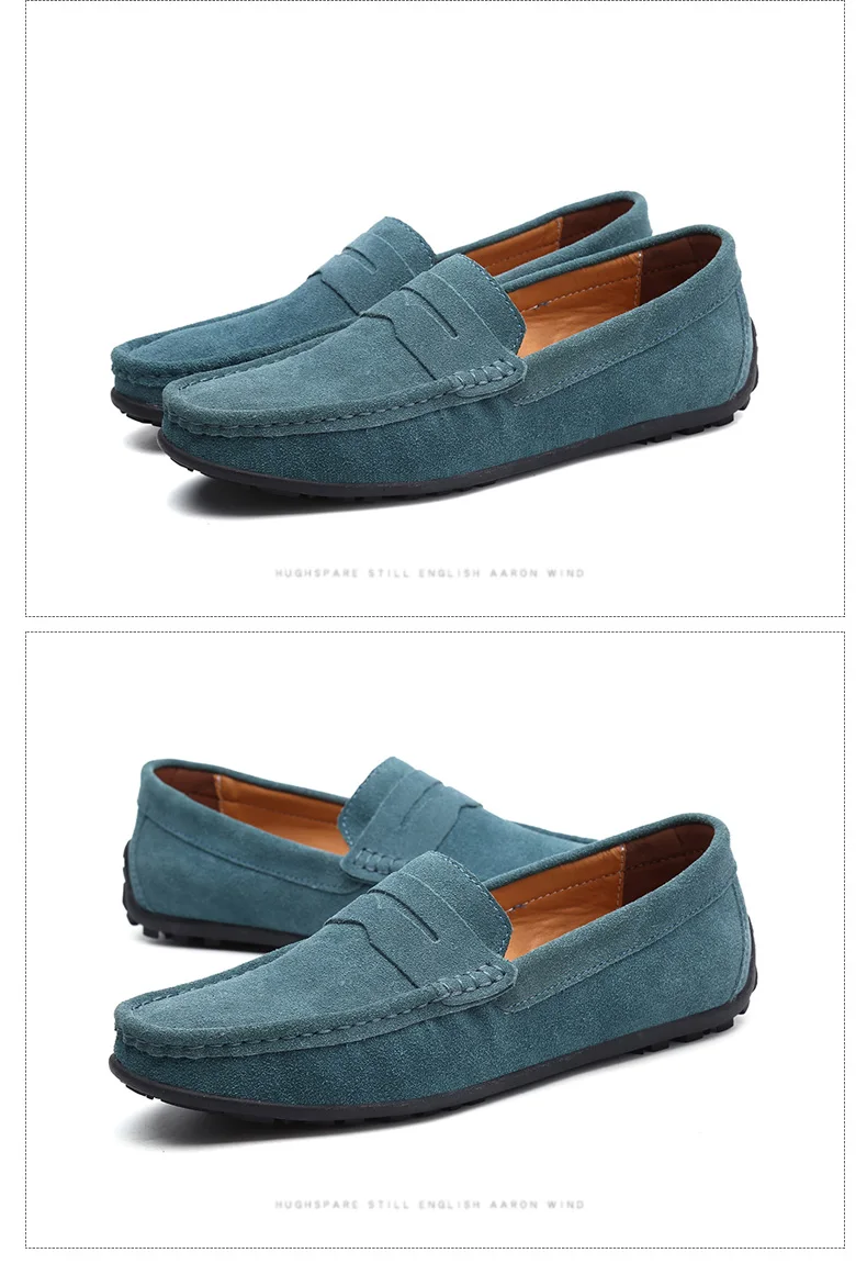 DEKABR Big Size 38~49 Men Loafers Real Leather Fashion Boat Shoes Brand Mens Casual Leather Male Flat Shoes