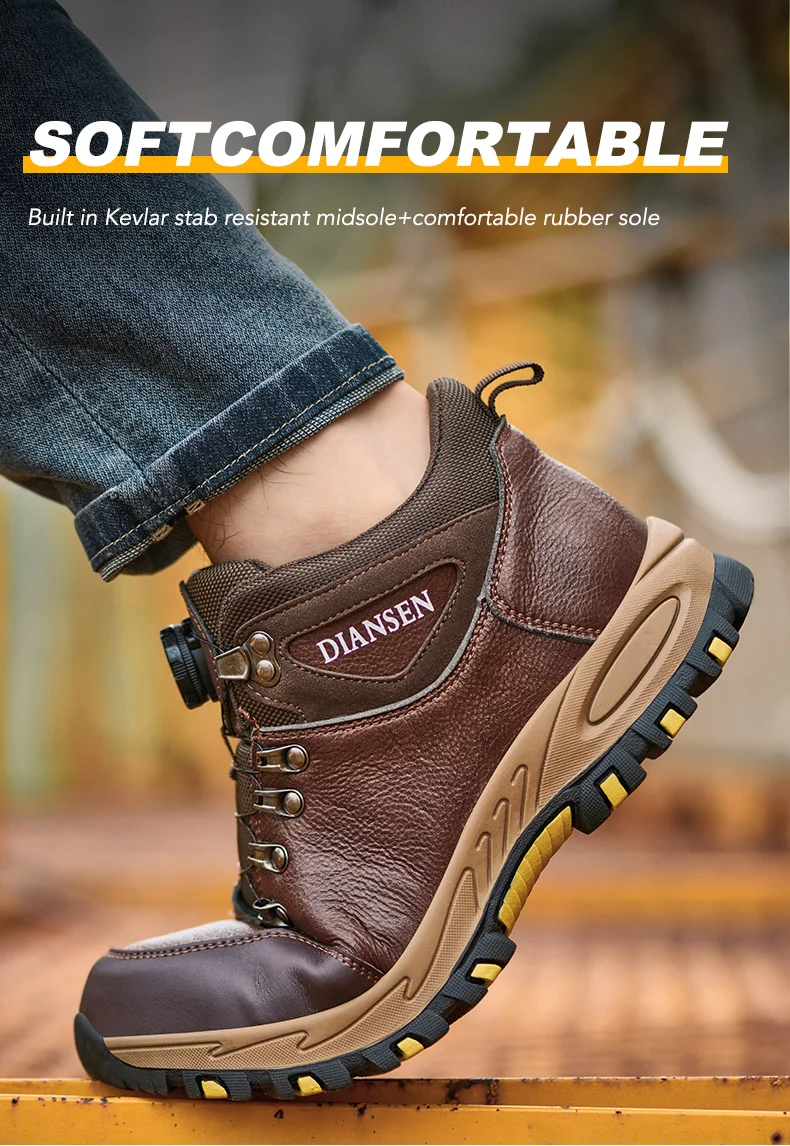 Lightweight Men's Steel Toe Protective Safety Shoes, Puncture Resistant, Smash Resistant, And Slip Resistant Men's Safety Shoes For Construction Site Safety Protection Work Safety Shoes