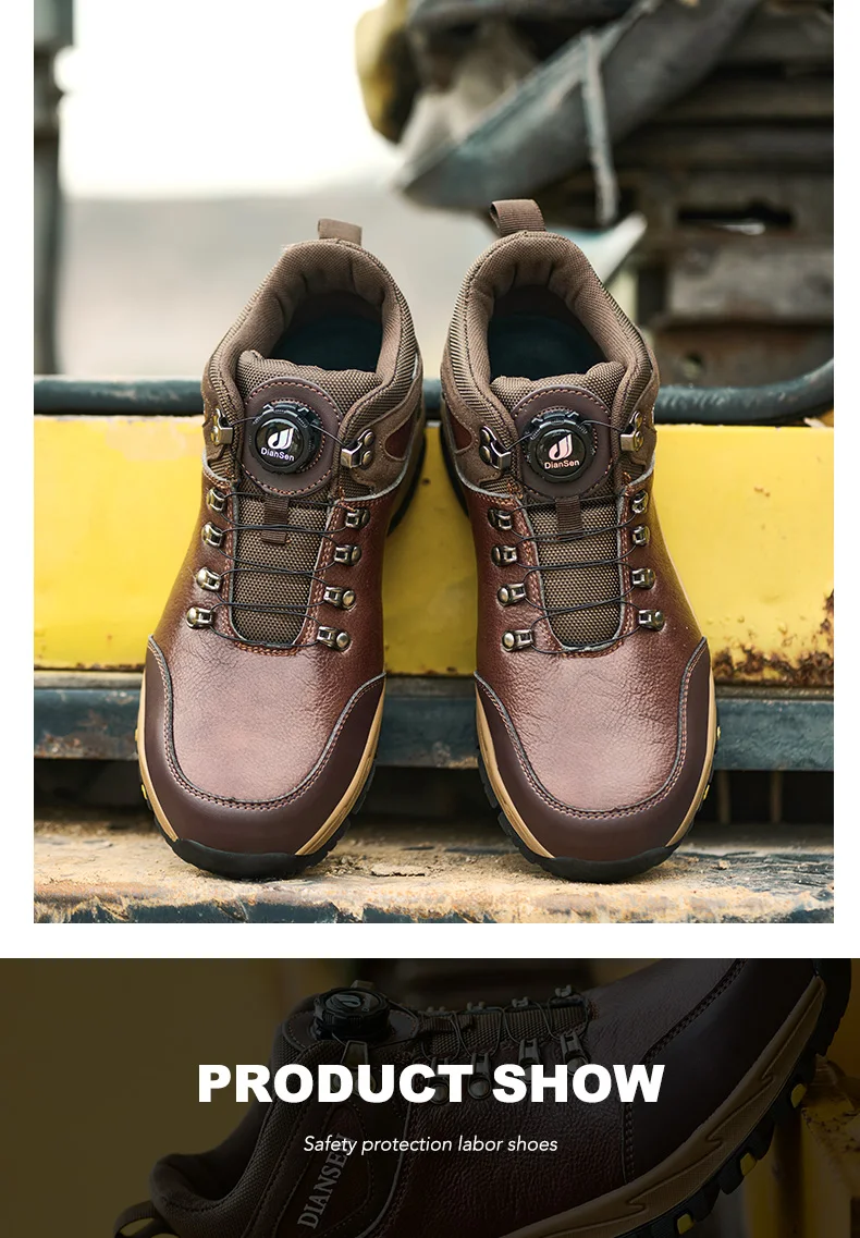 Lightweight Men's Steel Toe Protective Safety Shoes, Puncture Resistant, Smash Resistant, And Slip Resistant Men's Safety Shoes For Construction Site Safety Protection Work Safety Shoes
