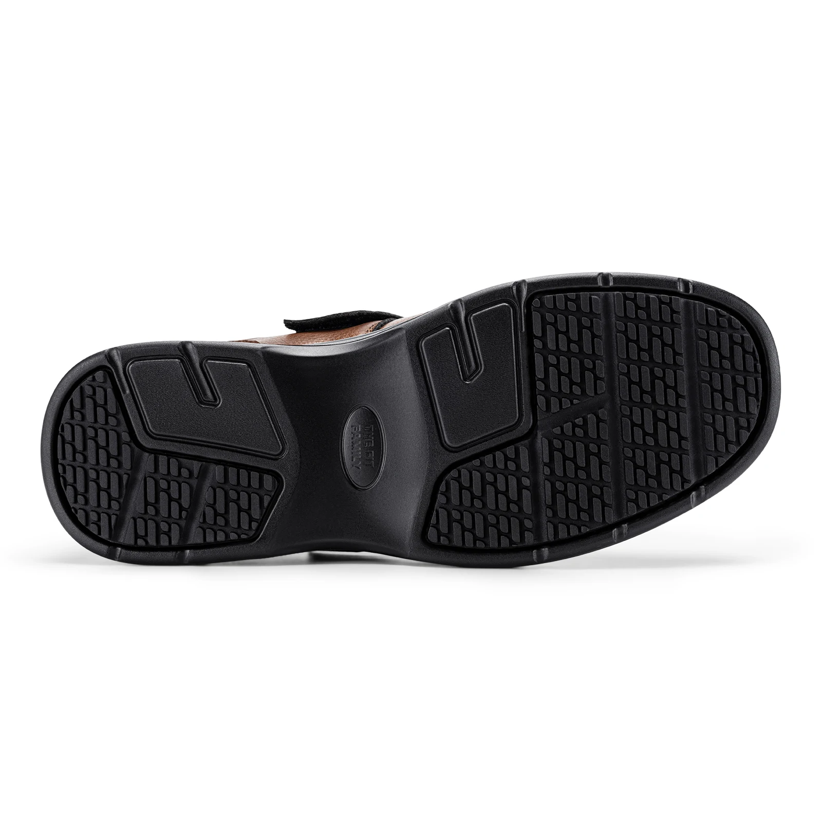 FitVille Men's Closed-Toe Sandals Wide Toe Leather Diabetic Shoes for Men Orthopedic Dress Sandal Velcro Straps Shock-Absorbing