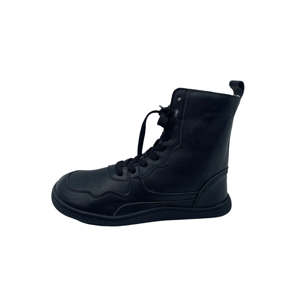 Tipsietoes Barefoot Genuine Leather Winter Middle-High Boots Real Natural Fur Linning Warm Men Women Warmer Light Weight