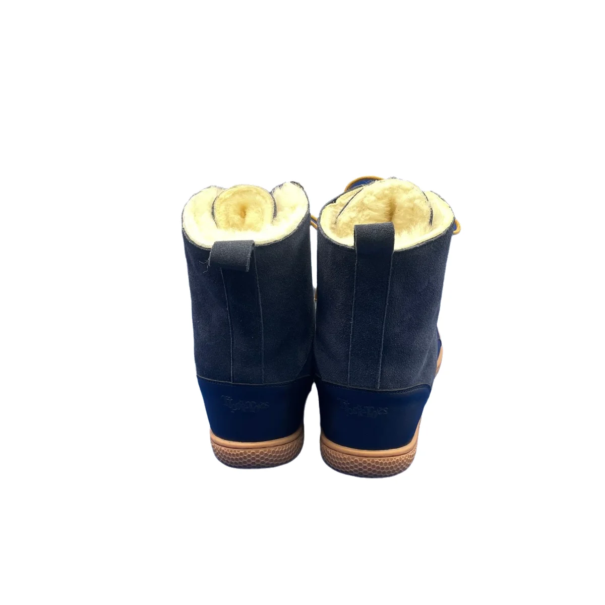 Tipsietoes Barefoot Genuine Leather Winter Middle-High Boots Real Natural Fur Linning Warm Men Women Warmer Light Weight