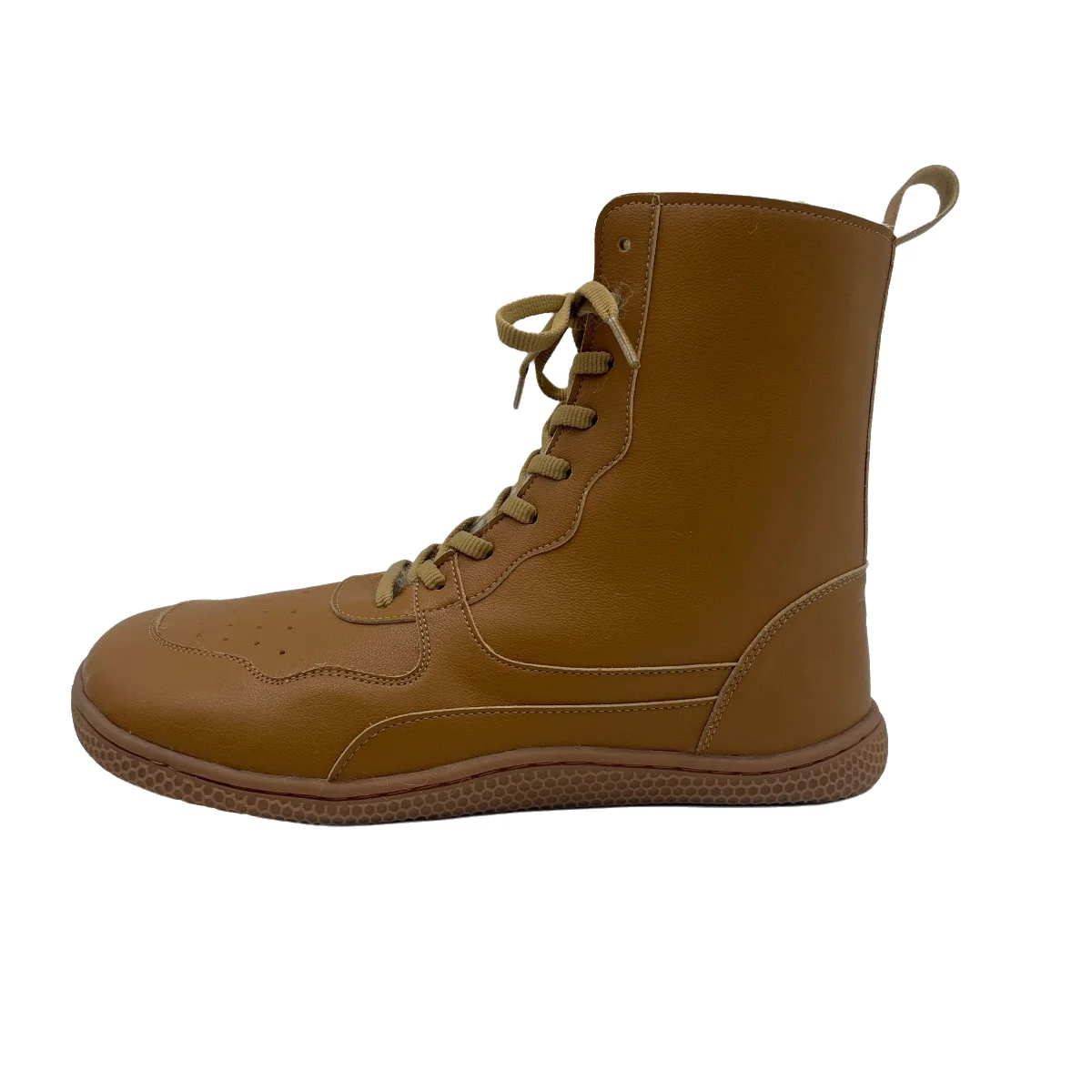 Tipsietoes Barefoot Genuine Leather Winter Middle-High Boots Real Natural Fur Linning Warm Men Women Warmer Light Weight