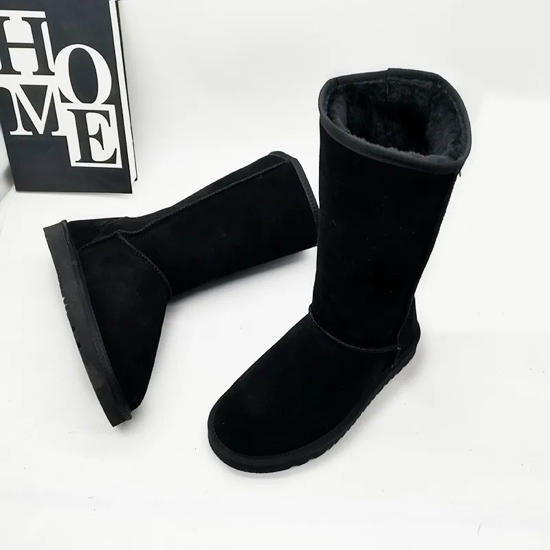 High Boots 2023 New Arrival Winter Mujer Botas Genuine Leather Woman Snow Boots Thick Plush Boots Women's Shoes Warm Shoes