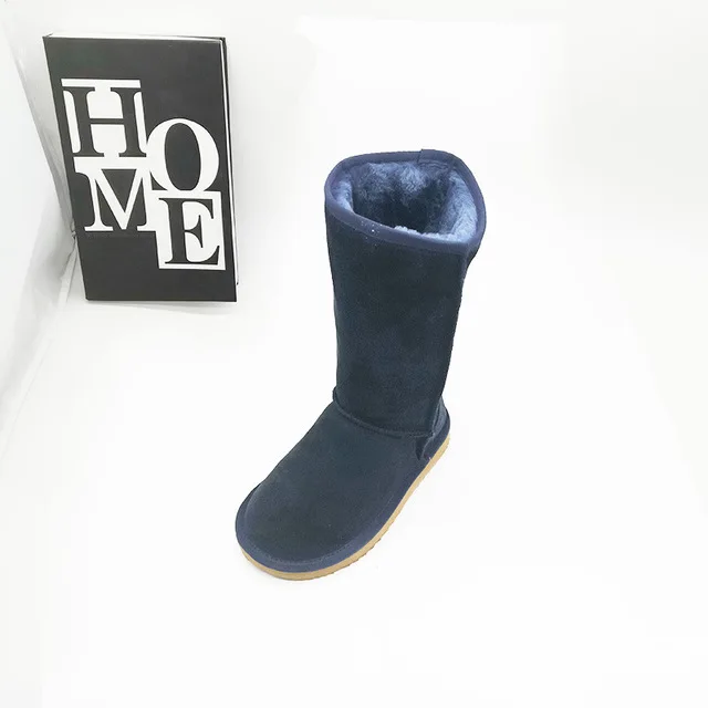 High Boots 2023 New Arrival Winter Mujer Botas Genuine Leather Woman Snow Boots Thick Plush Boots Women's Shoes Warm Shoes