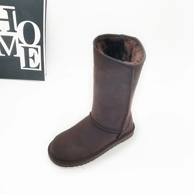 High Boots 2023 New Arrival Winter Mujer Botas Genuine Leather Woman Snow Boots Thick Plush Boots Women's Shoes Warm Shoes
