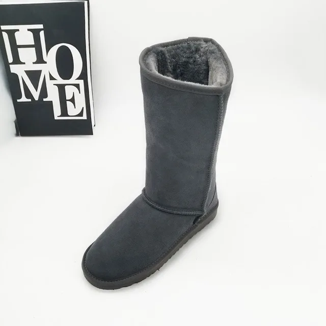 High Boots 2023 New Arrival Winter Mujer Botas Genuine Leather Woman Snow Boots Thick Plush Boots Women's Shoes Warm Shoes