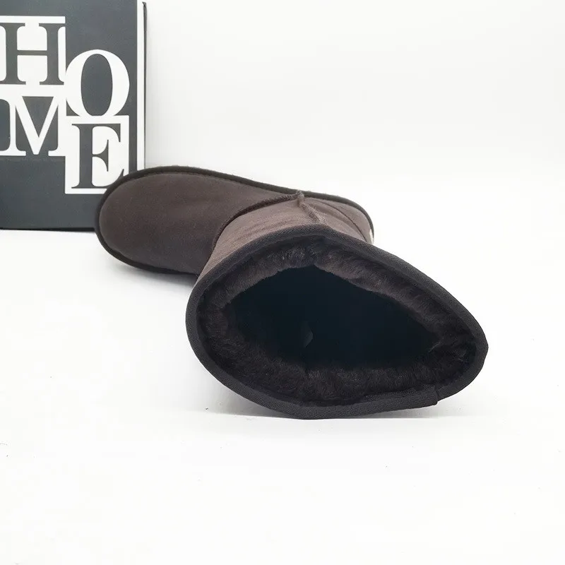 High Boots 2023 New Arrival Winter Mujer Botas Genuine Leather Woman Snow Boots Thick Plush Boots Women's Shoes Warm Shoes