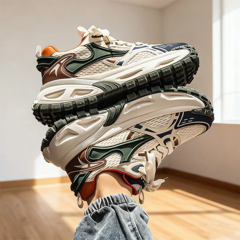 Chunky Sneakers Summer New Heighten Breathable Lightweight Casual Men's Outdoor Running Shoes Fashion Student Speed Sports Shoes