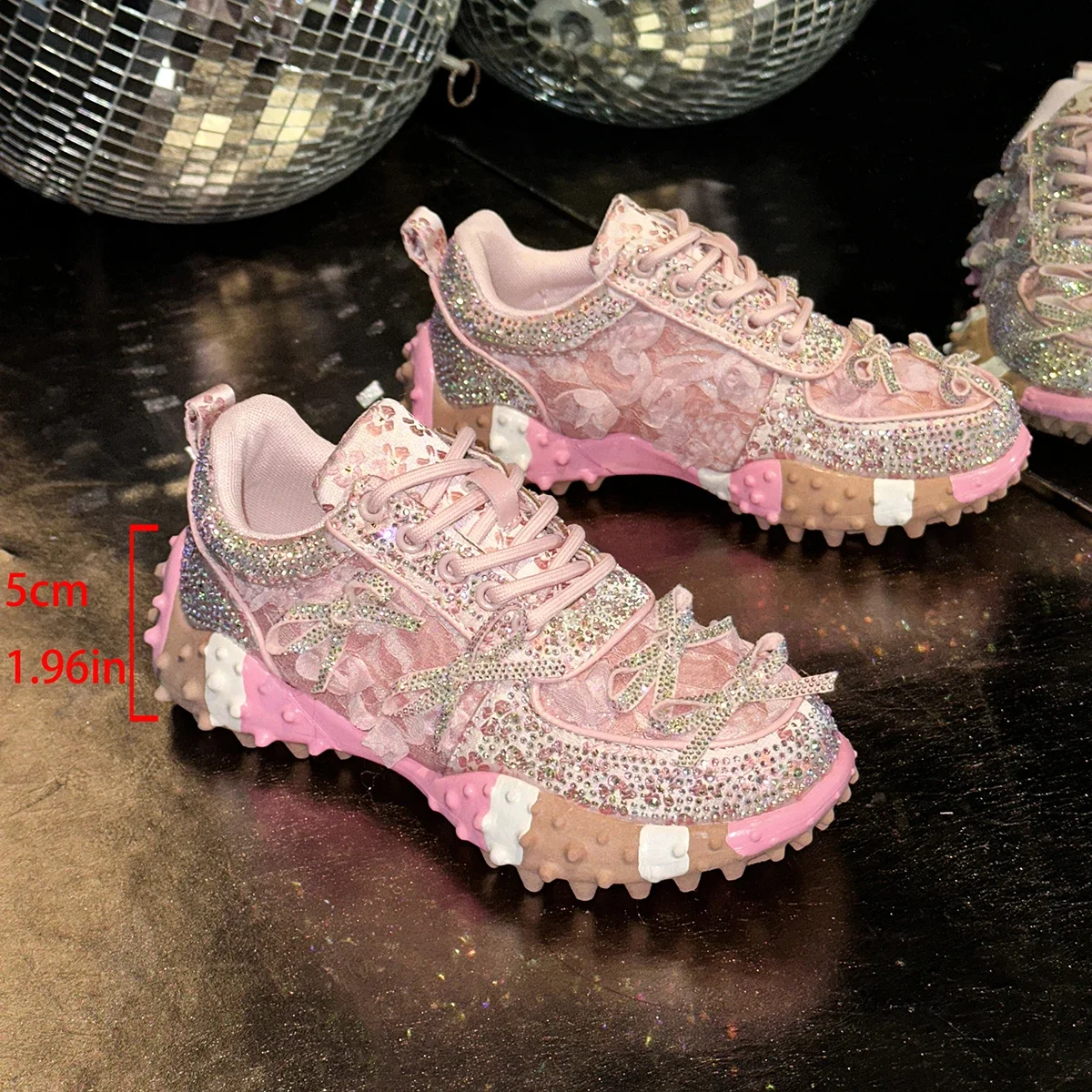 Women's Fluorescence Luxury Sneakers Thick Bottom Comfortable Ladies Outdoors Casual Walking Trainers Couple Vulcanized Shoes