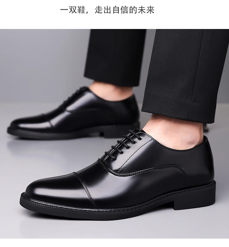 High Quality Men Genuine Leather Shoes Luxury Designer Oxford Shoes Male Business Office Brogue Dress Shoes for Men Wedding Shoe