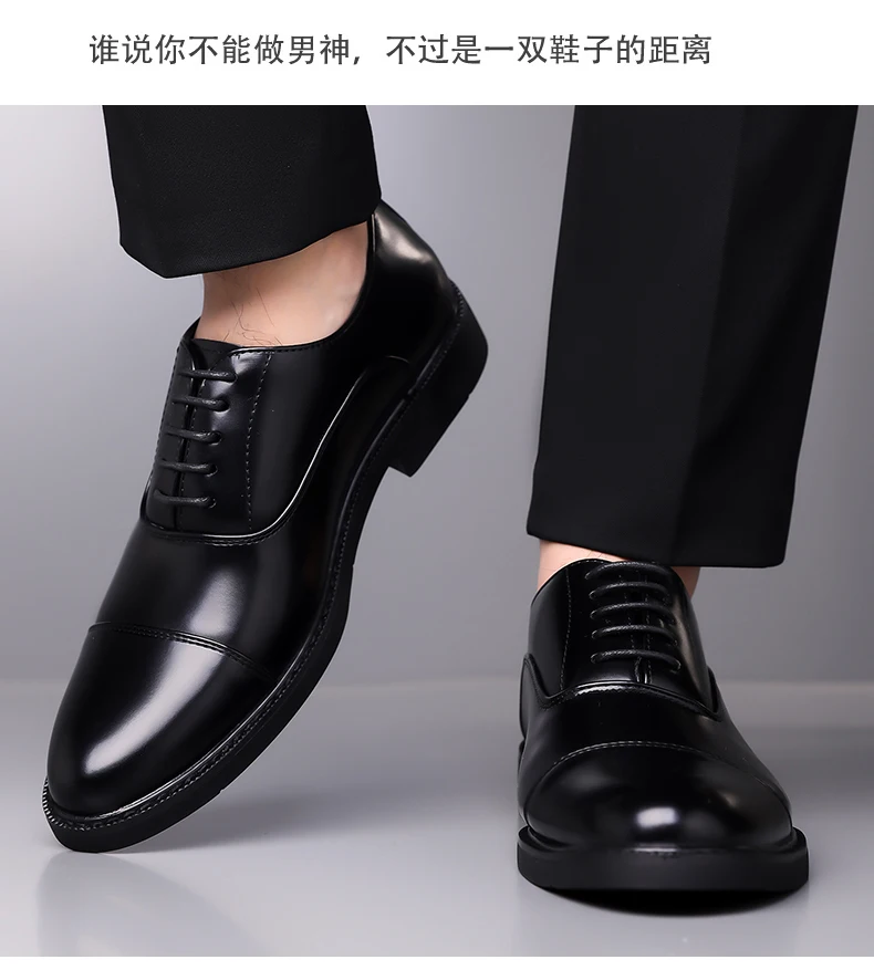 High Quality Men Genuine Leather Shoes Luxury Designer Oxford Shoes Male Business Office Brogue Dress Shoes for Men Wedding Shoe