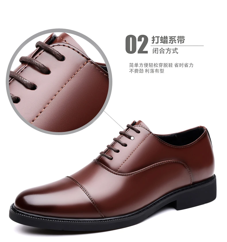 High Quality Men Genuine Leather Shoes Luxury Designer Oxford Shoes Male Business Office Brogue Dress Shoes for Men Wedding Shoe