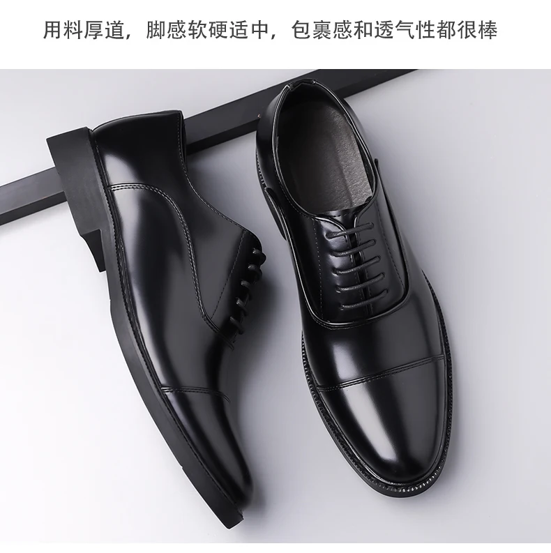 High Quality Men Genuine Leather Shoes Luxury Designer Oxford Shoes Male Business Office Brogue Dress Shoes for Men Wedding Shoe