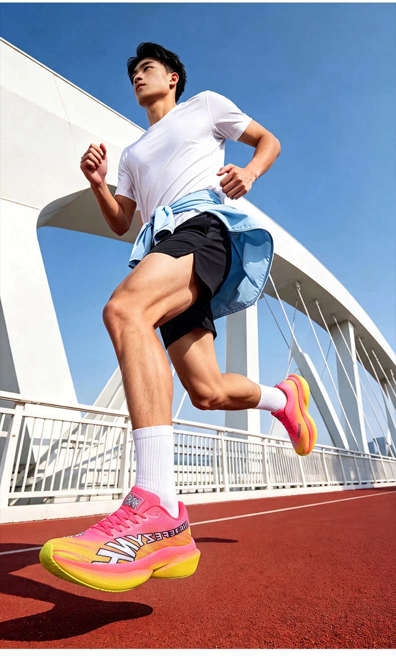 Running Shoes Man Carbon Board Marathon Sports Casual Shoe Breathable Lightweight Comfortable Woman Speciality Athletic Sneakers