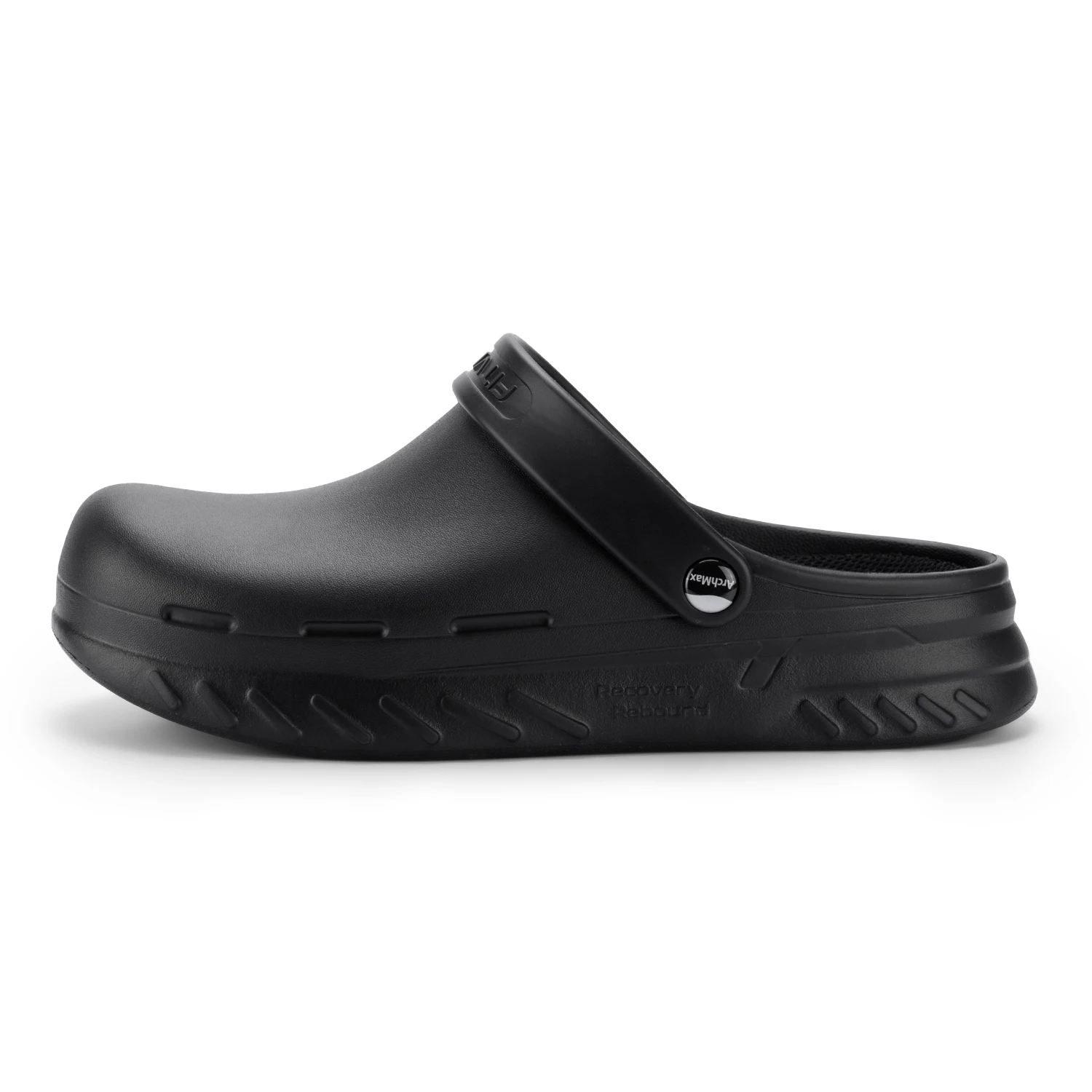 FitVille Men's Wide Fit Chef Shoes Slip Resistant Garden Work Sandals with Arch Support Waterproof for Food Service
