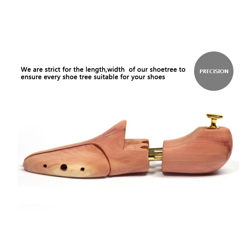 4-PACK Men's and Women's Twin Tube Adjustable Red Cedar Shoe Tree Wood Shoe Tree
