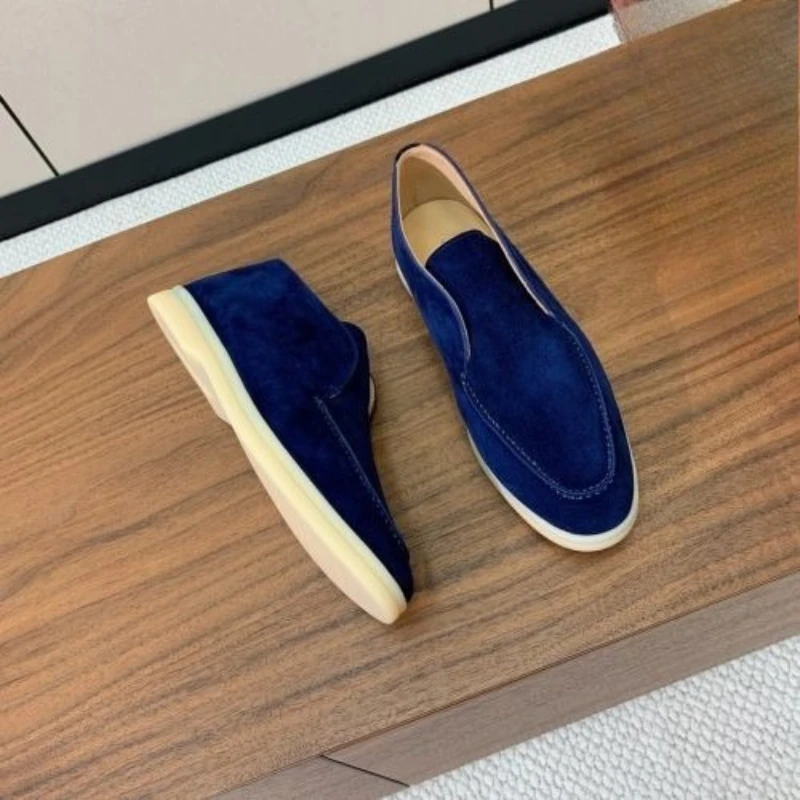 Only women Sheepskin suede high top woman's loafers all leather short boots casual walking shoes ankle boots