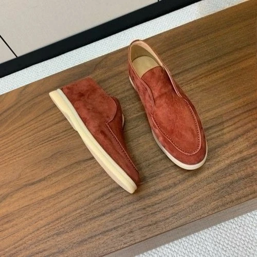 Only women Sheepskin suede high top woman's loafers all leather short boots casual walking shoes ankle boots