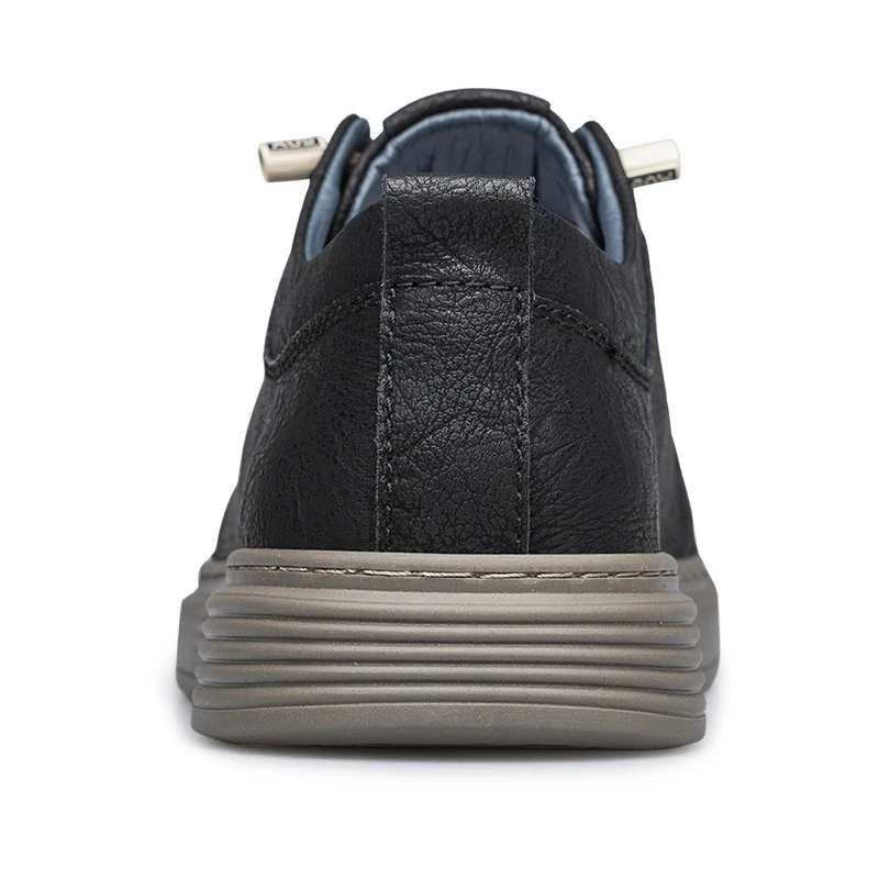 Brand Designer Men's Genuine Leather Casual Shoes Big Size: 36-47 Black Outdoor Oxford Shoes High-quality Business Sports Shoes