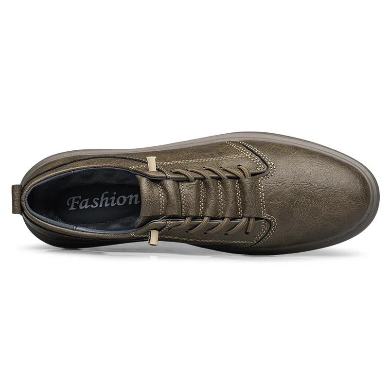 Brand Designer Men's Genuine Leather Casual Shoes Big Size: 36-47 Black Outdoor Oxford Shoes High-quality Business Sports Shoes
