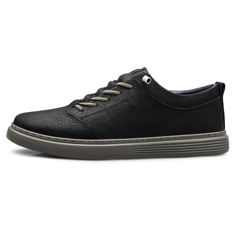 Brand Designer Men's Genuine Leather Casual Shoes Big Size: 36-47 Black Outdoor Oxford Shoes High-quality Business Sports Shoes