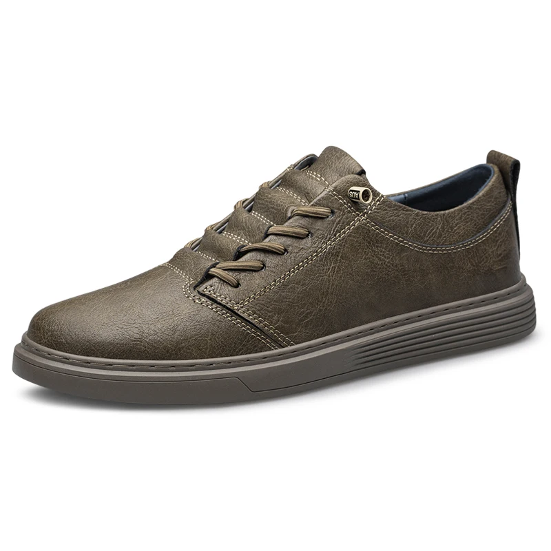 Brand Designer Men's Genuine Leather Casual Shoes Big Size: 36-47 Black Outdoor Oxford Shoes High-quality Business Sports Shoes