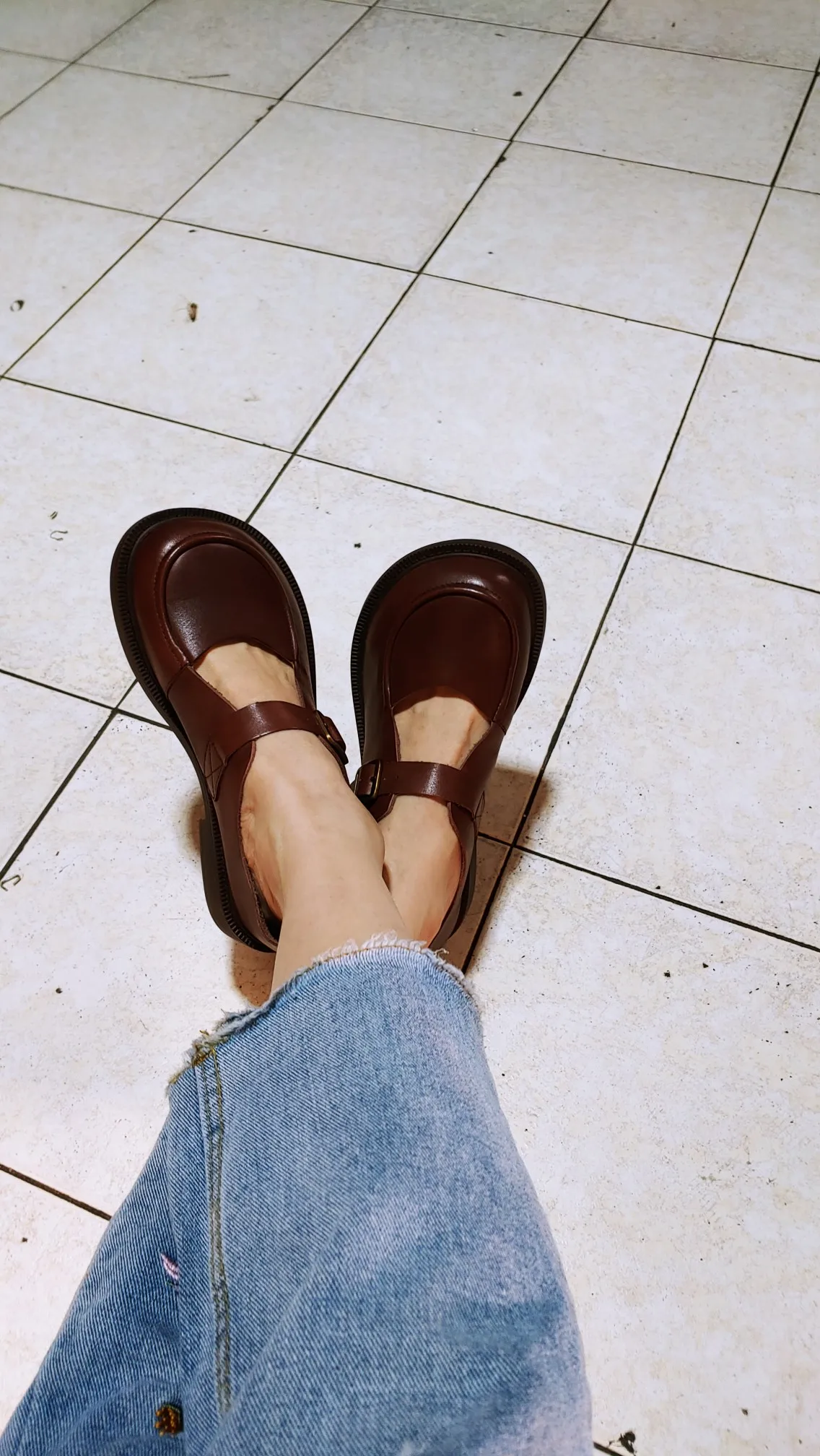 Careaymade-Genuine Leather British big head leather shoes women's breathable non slip original handmade soft sole single shoes
