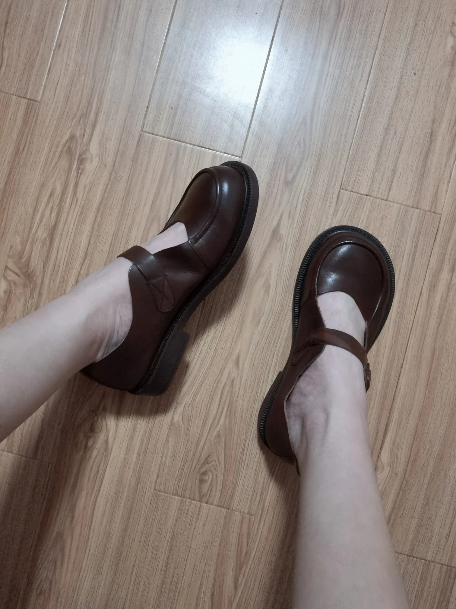 Careaymade-Genuine Leather British big head leather shoes women's breathable non slip original handmade soft sole single shoes