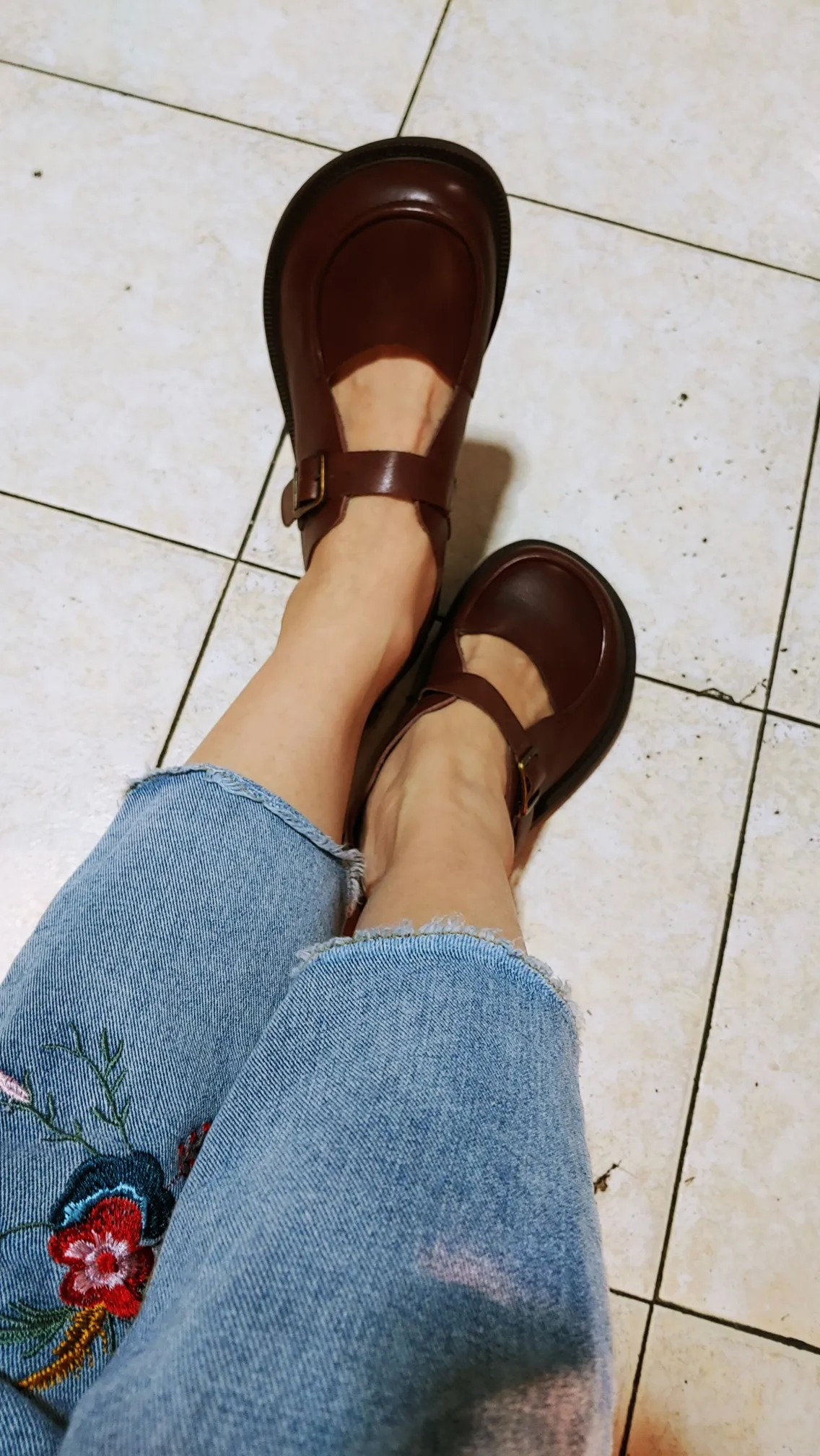 Careaymade-Genuine Leather British big head leather shoes women's breathable non slip original handmade soft sole single shoes