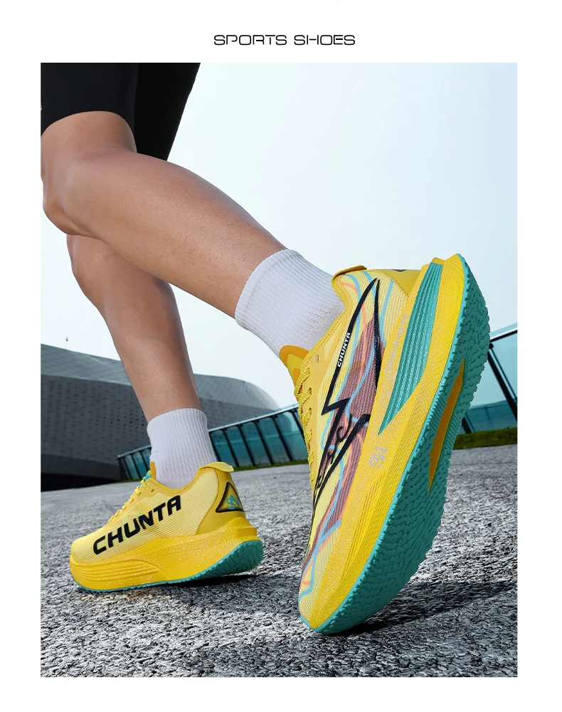 Men Carbon Plate Running Shoes Breathable Women Tennis Sport Trainers Outdoor Marathon Jogging Casual Athletic Chunta Sneakers