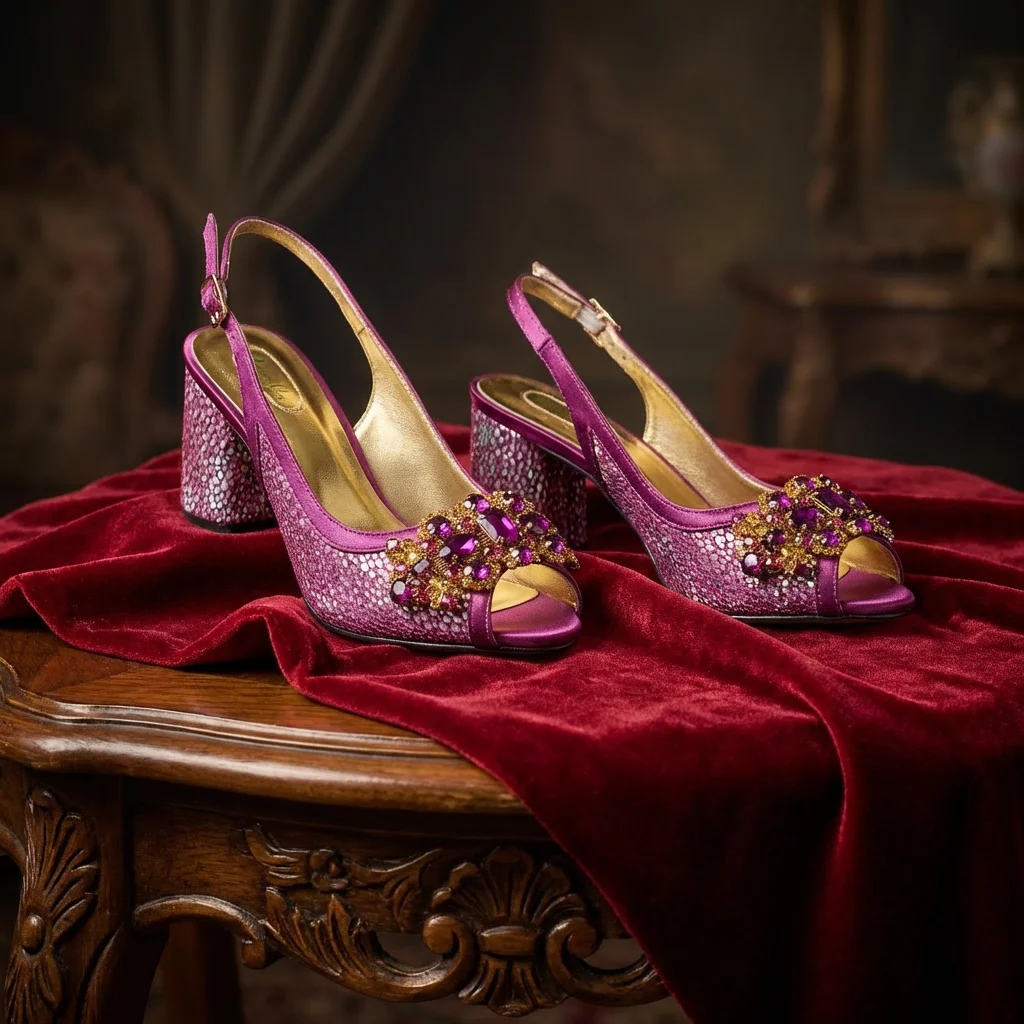 2026 New Green Elegant Women's High Heels Shoes & Bag Set Rhinestone-Embellished Designer Shoes Perfect for Special Occasionss