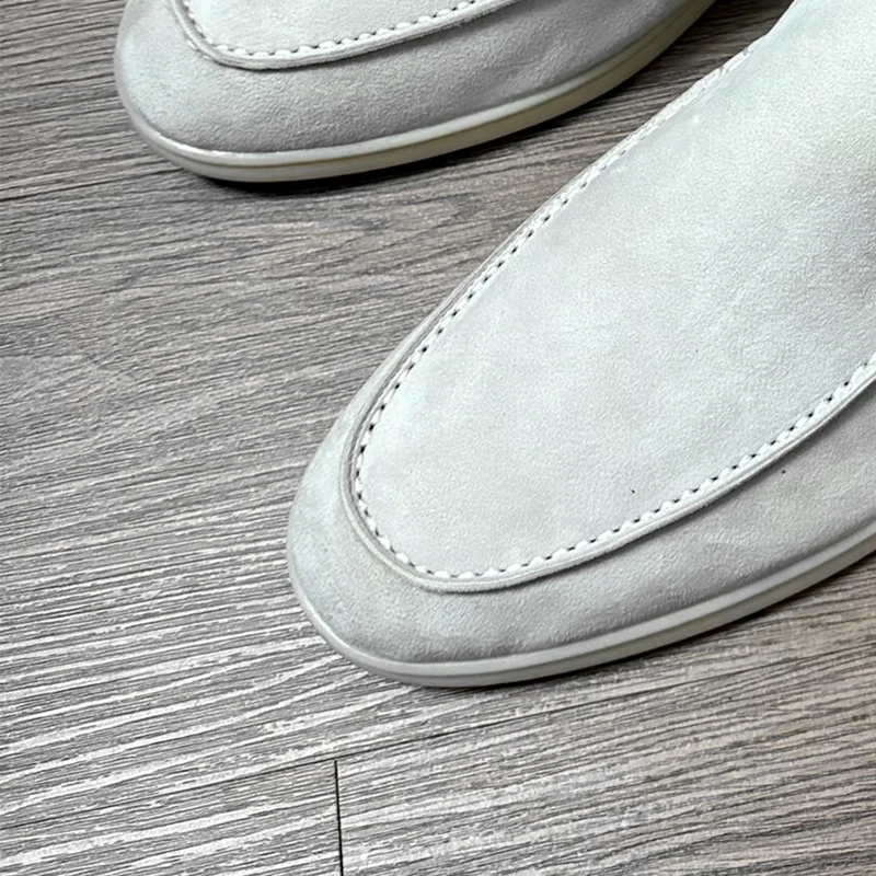 men All genuine leather Walking men's tassel loafers shoes summer Sheepskin Suede Colorful Loafers Casual