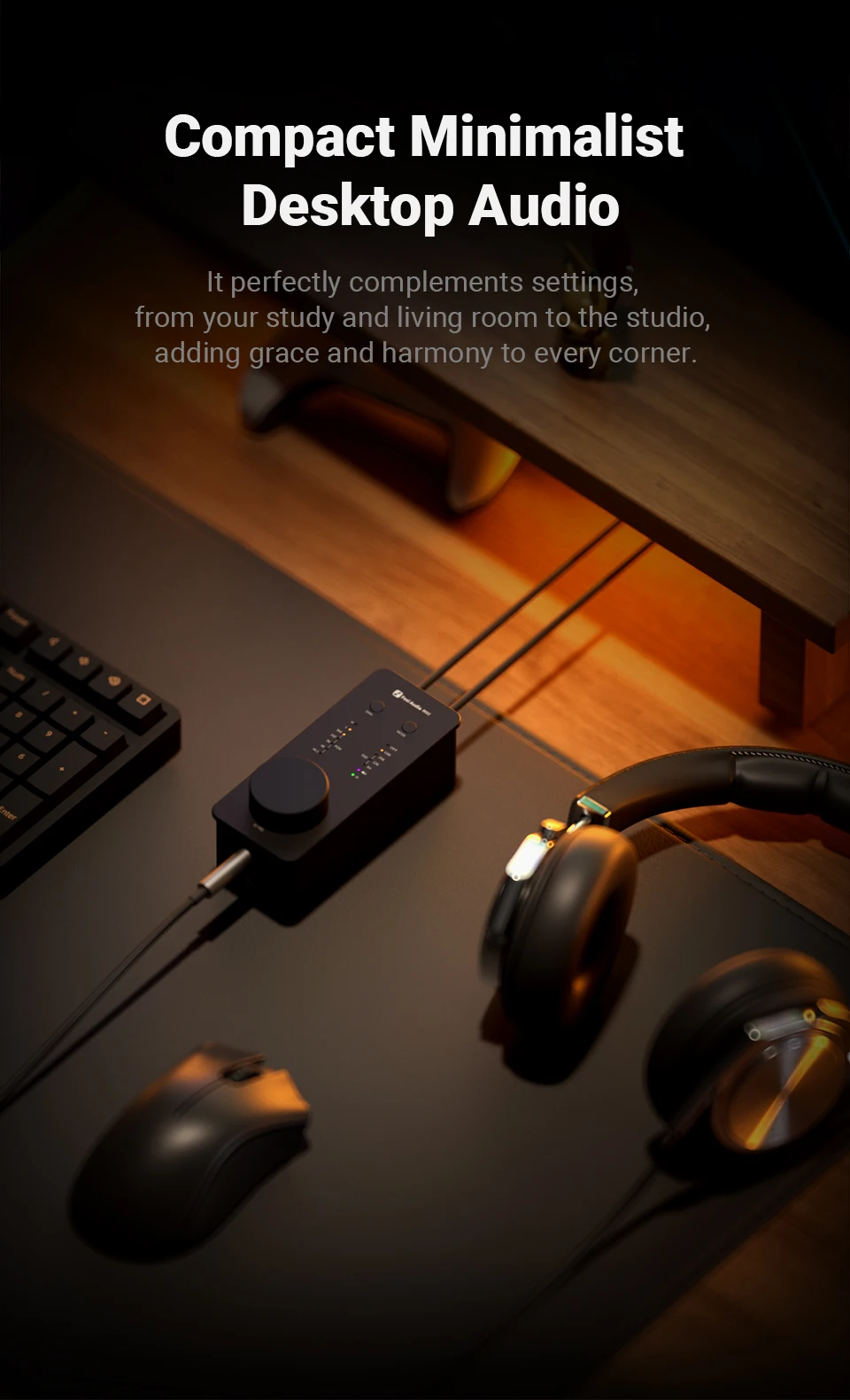 Fosi Audio SK02 DAC Headphone Amplifier Preamp Support DSD 256 PCM For 3.5MM & 4.4MM Balanced Headphone
