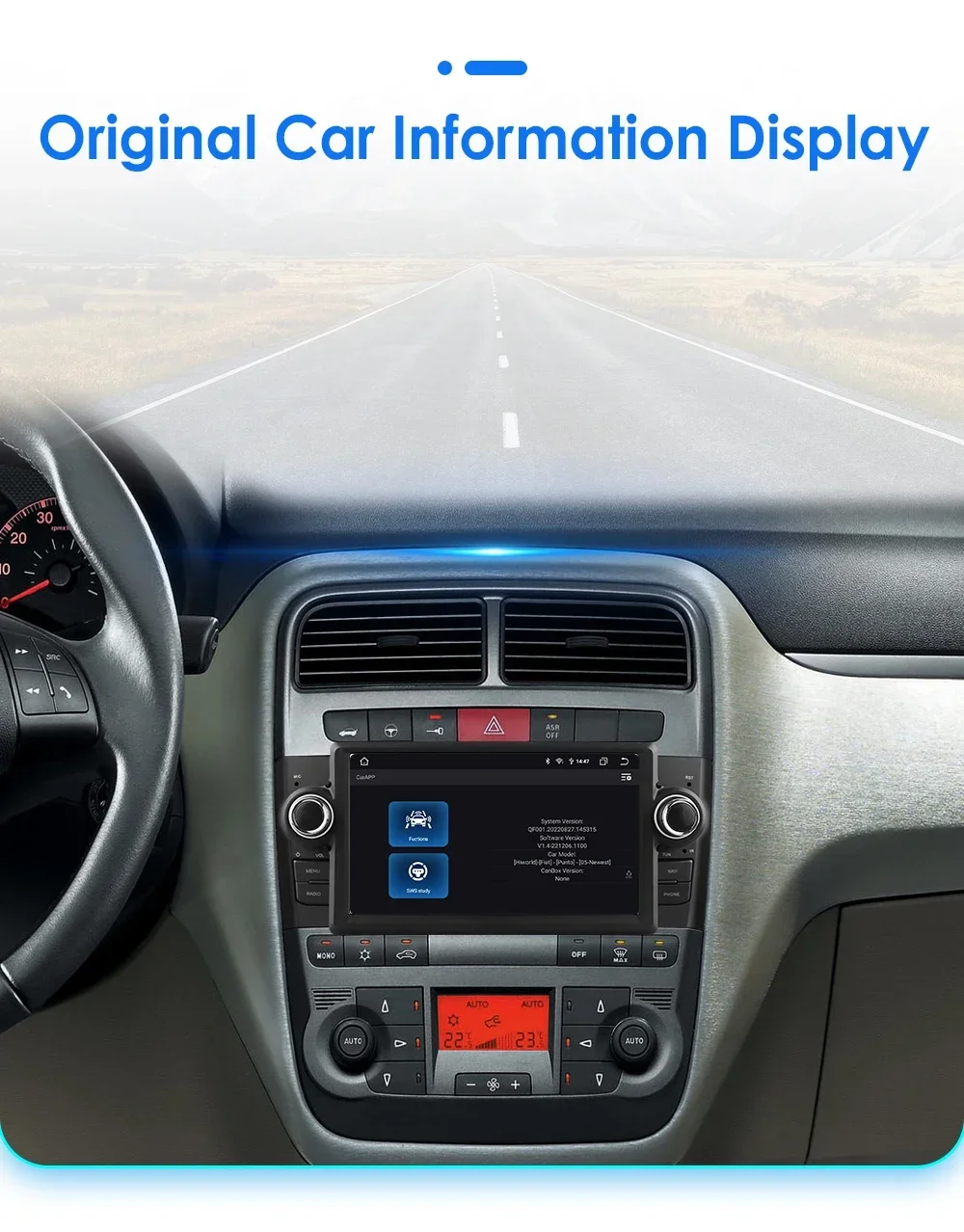 Hizpo 2Din 7Inch CarPlay Android Auto Car Radio for Fiat Grande Punto Linea 2007 - 2012 UI7862 Multimedia RDS DSP GPS 4G BT SWC
