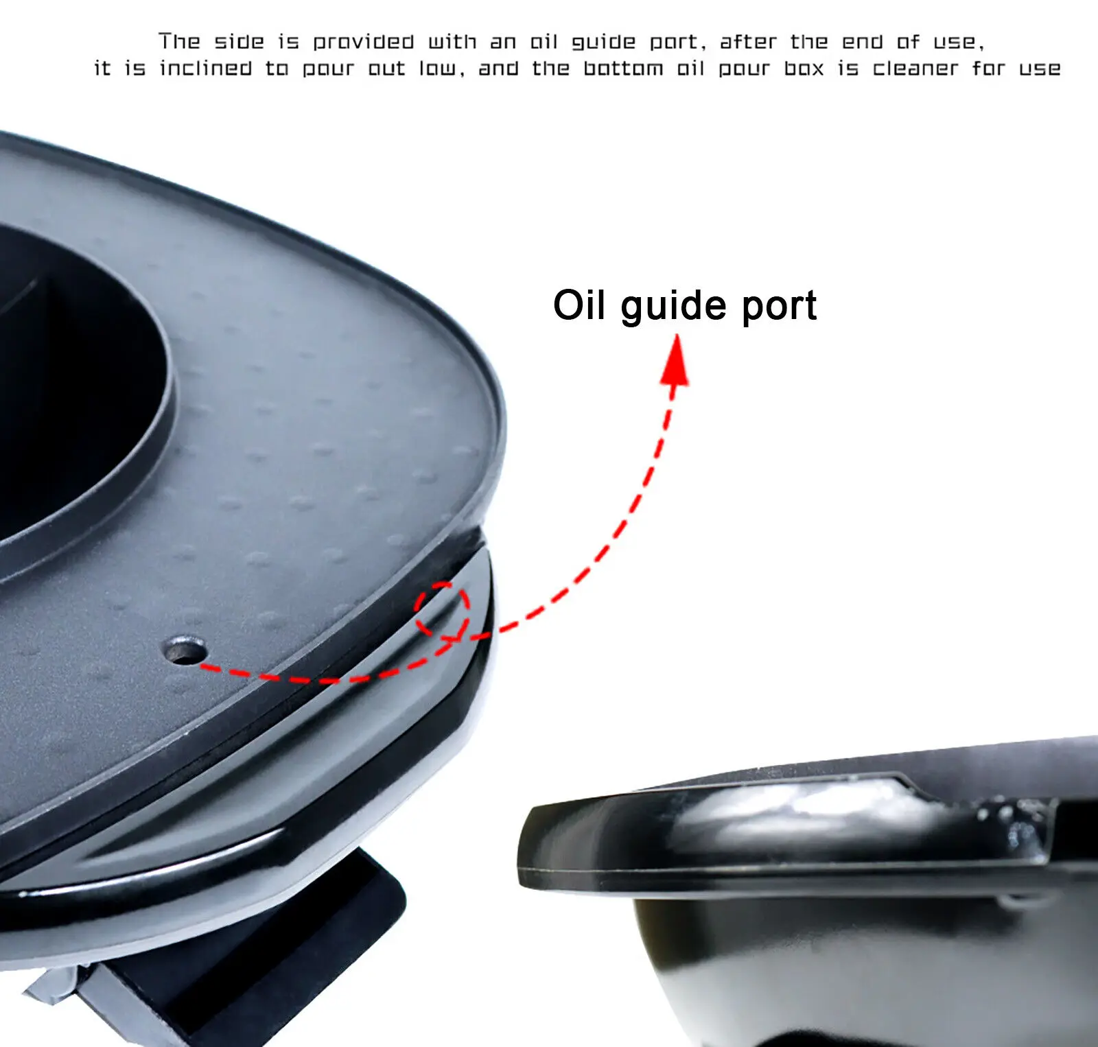 2 in 1 Hot Pot Oven Smoke Free Grill Machine Electric Hot Pot BBQ Grill Pan-