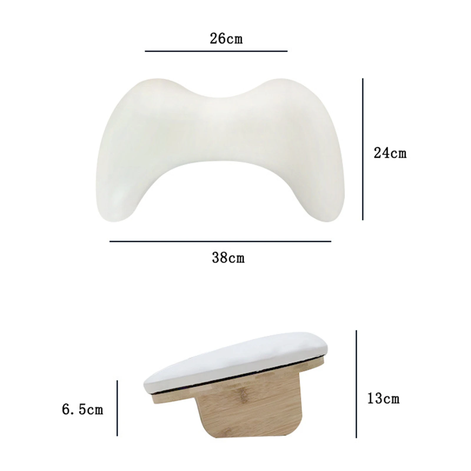 Two Hands Nail Art Hand Pillow Portable Removable Stand "U" Design Manicure Stand Hand Pillow PU Material Hand Pillow Cushion