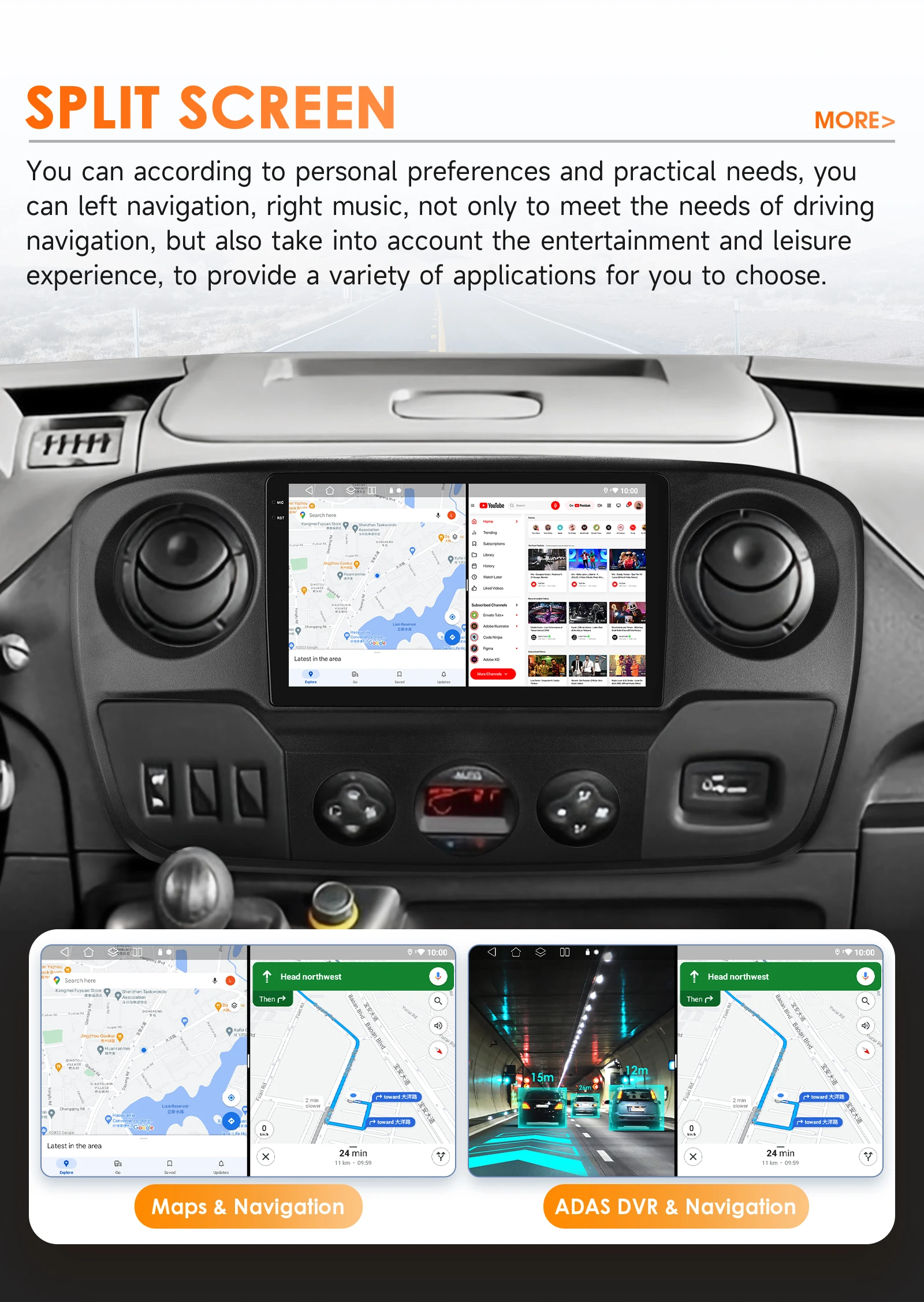 4G Carplay Android 14 Car radio for Renault Master III 3 Opel Movano Nissan NV400 multimedia player 2din Autoradio GPS Stereo