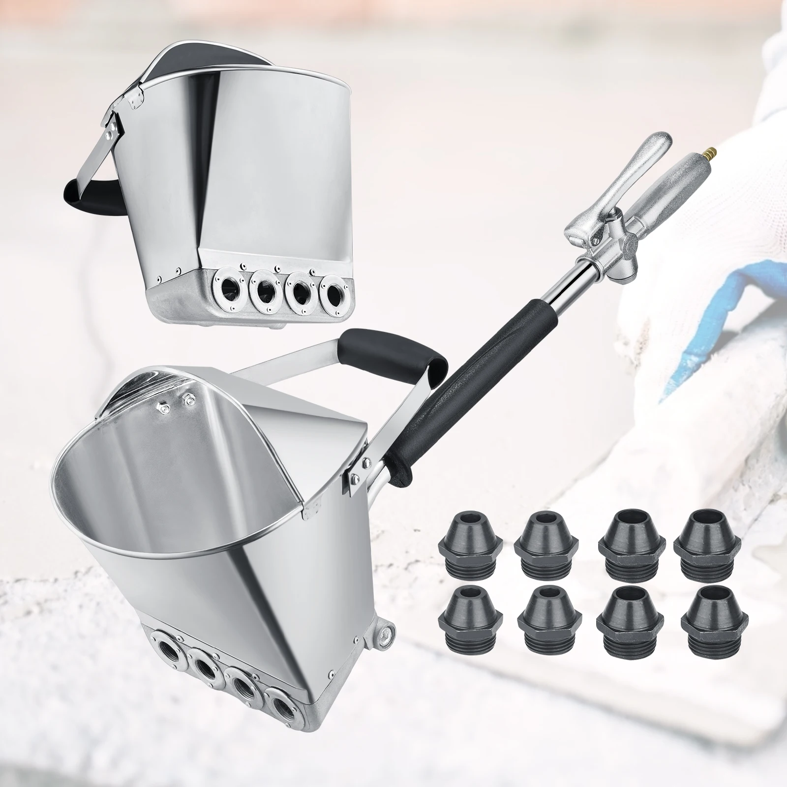Mortar Spray Gun, Cement Mortar Spray Gun, Wall Spray Gun, 4-Nozzle Cement Mortar Spray Gun, Coated Mortar Spray Gun