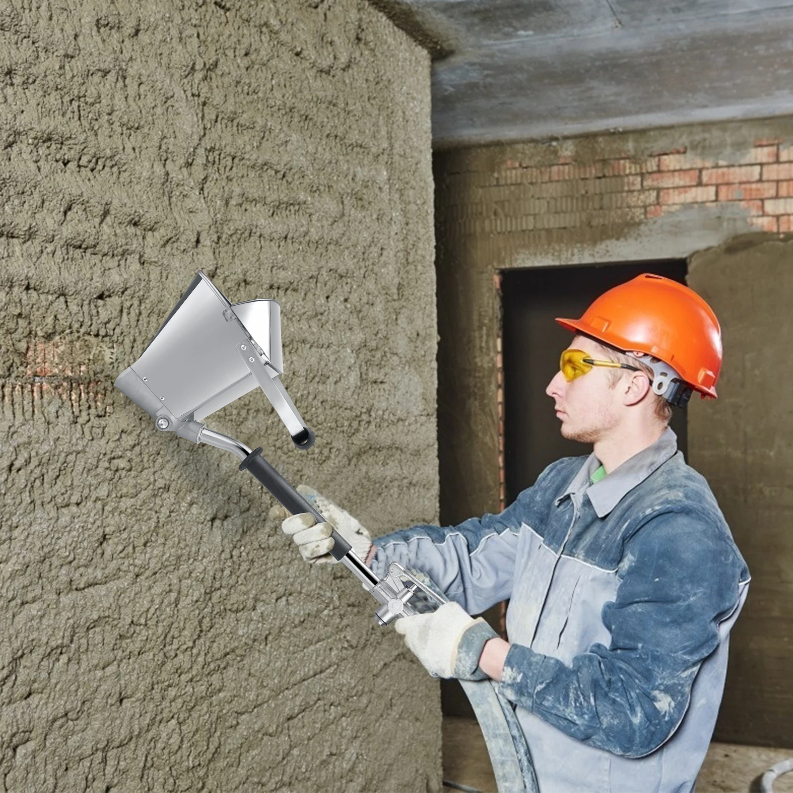 Mortar Spray Gun, Cement Mortar Spray Gun, Wall Spray Gun, 4-Nozzle Cement Mortar Spray Gun, Coated Mortar Spray Gun