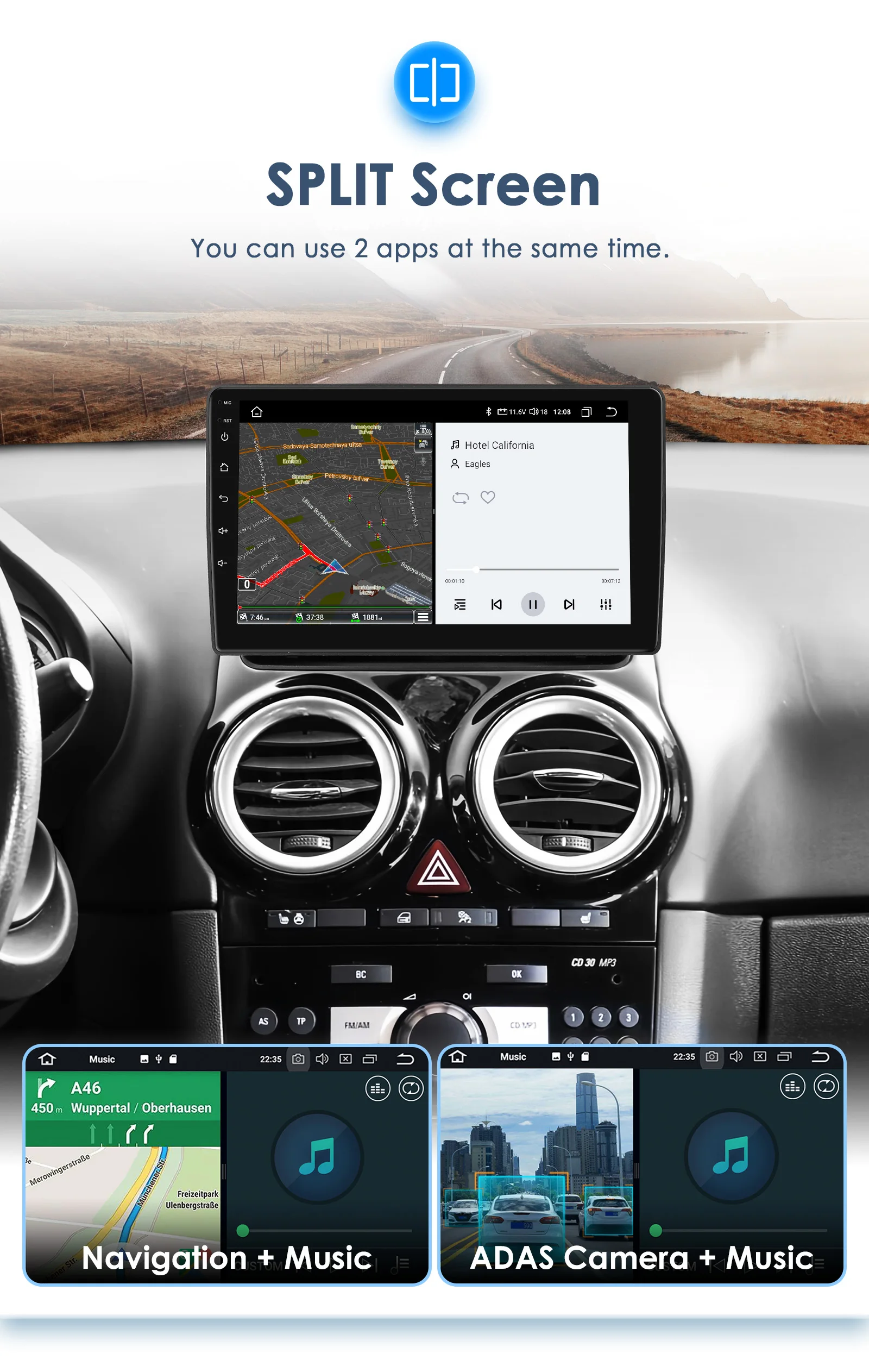 9" Hizpo CarPlay Android Auto Car Radio for Opel Corsa D 2007 - 2012 Hatchback 4G BT GPS RDS DSP SWC UI8581 Intelligent System