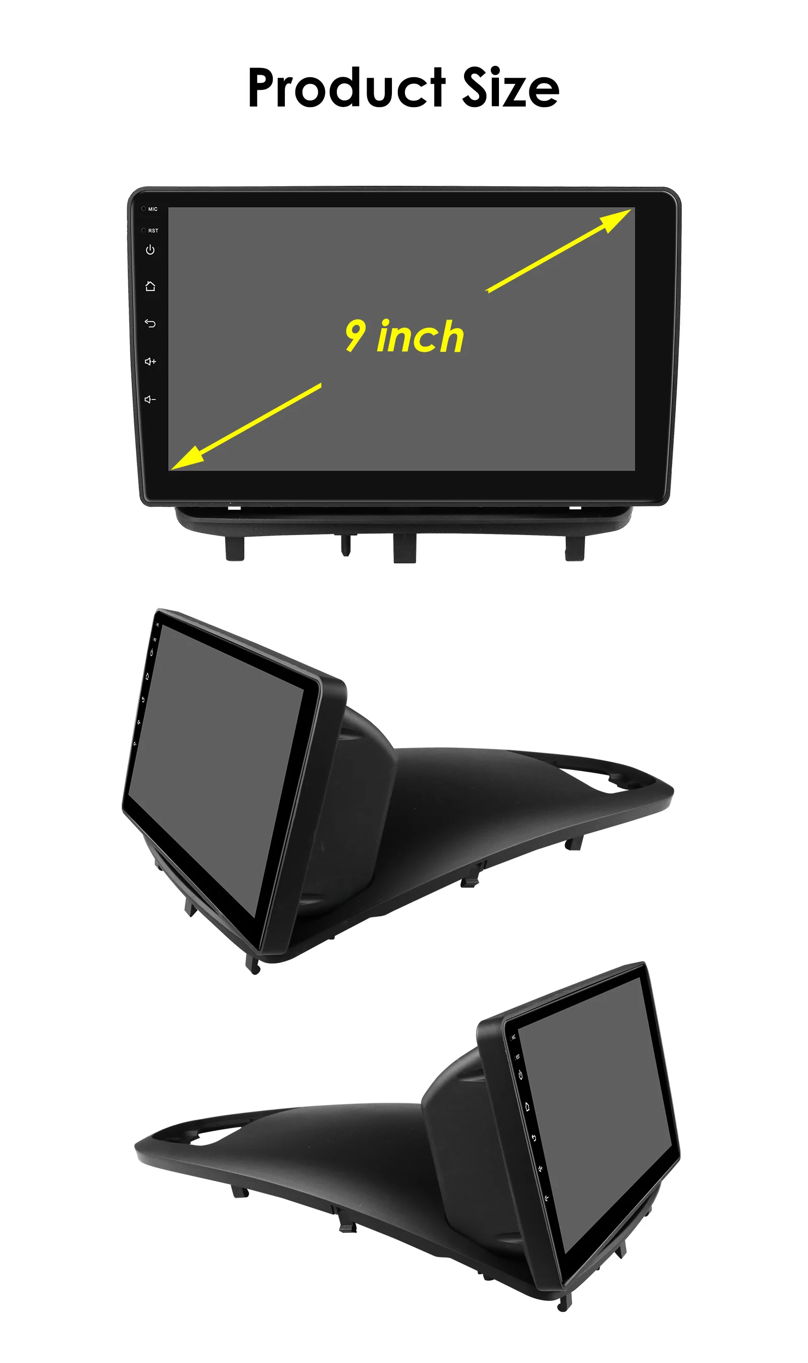 9" Hizpo CarPlay Android Auto Car Radio for Opel Corsa D 2007 - 2012 Hatchback 4G BT GPS RDS DSP SWC UI8581 Intelligent System