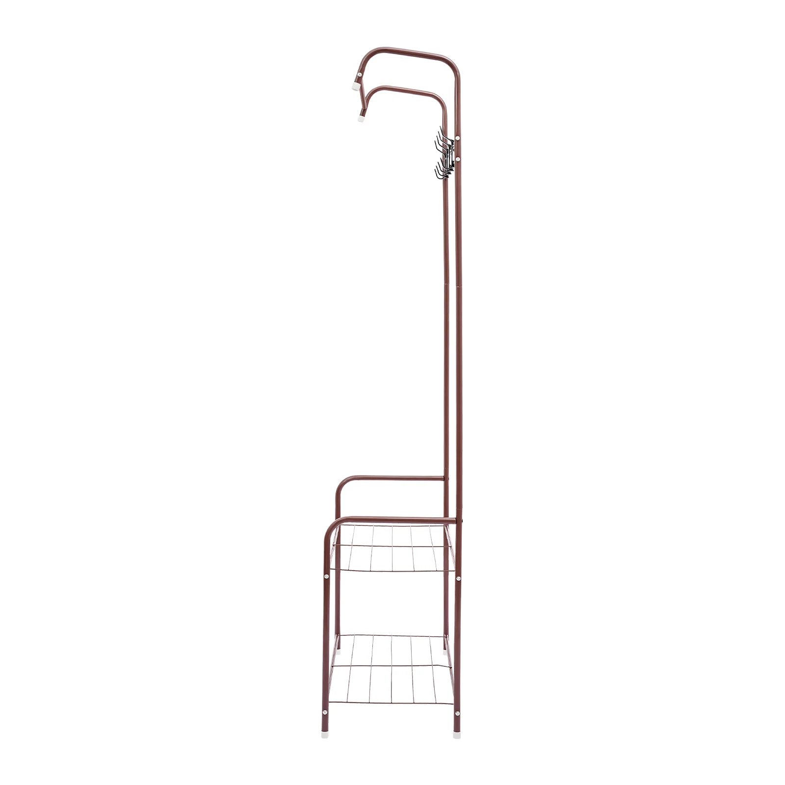 Independent Hanger Brown Metal Shoe Hanger 4 Hooks Clothes Rack Clothes Hangers Coat Hanger Stand Wardrobe Stand