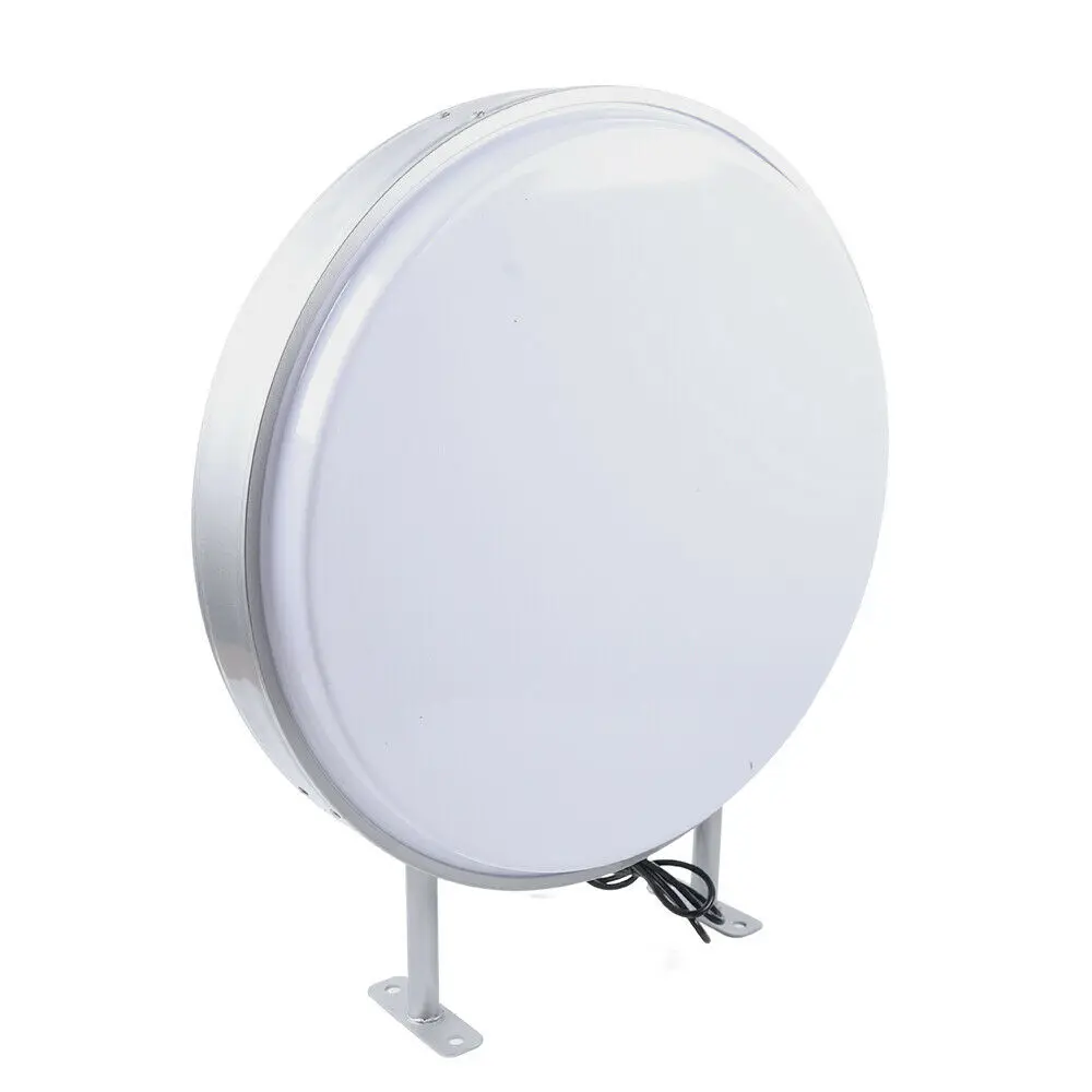 LOGO Sign Light Outdoor LED Light Box Wall-mounted Billboard Round 60cm/24", White