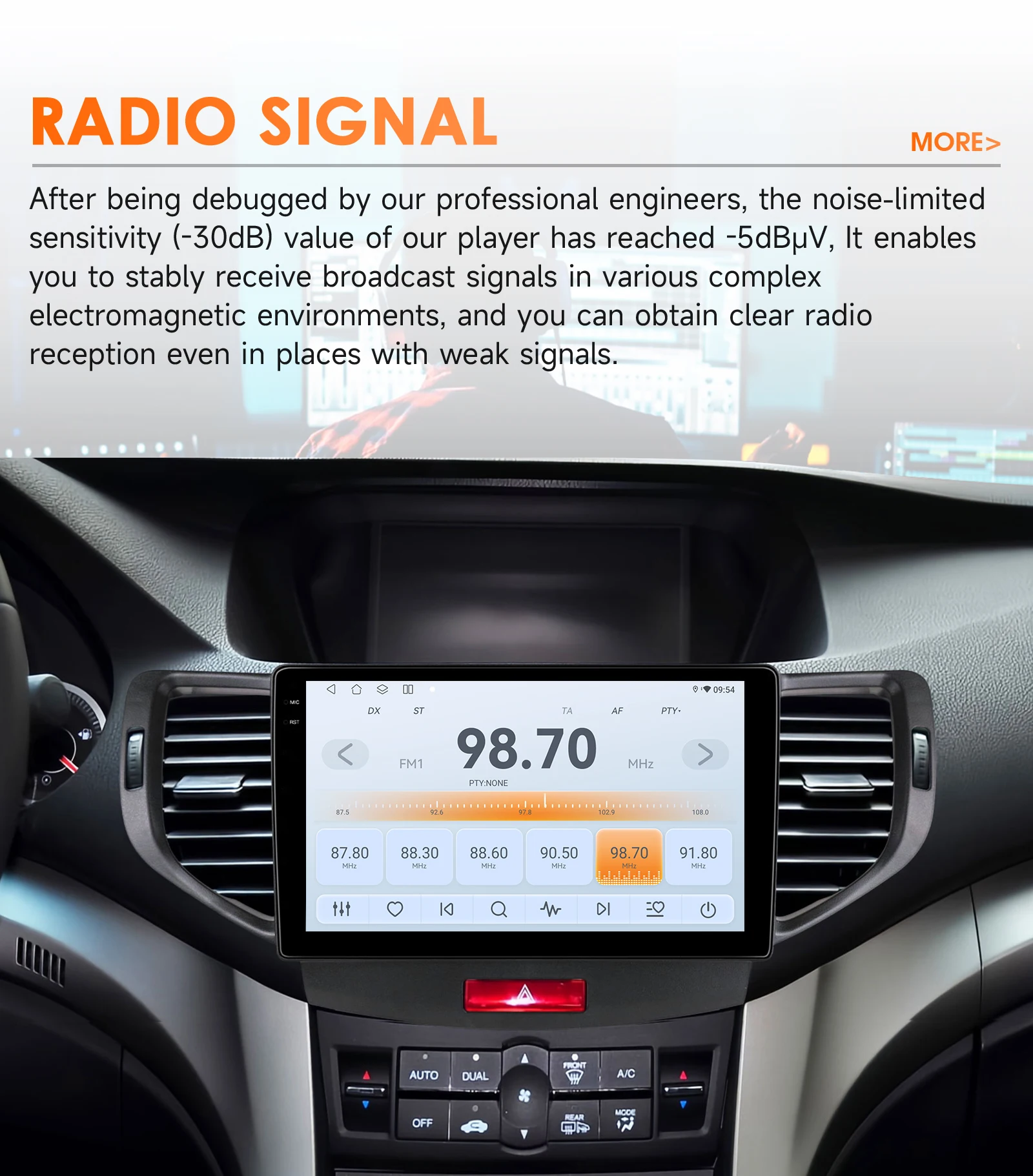 Hizpo 9 Inch Radio For Honda Accord 8 2008-2012 4G Car Multimedia GPS 2din Autoradio Wireless CarPlay Android Auto Navigation BT