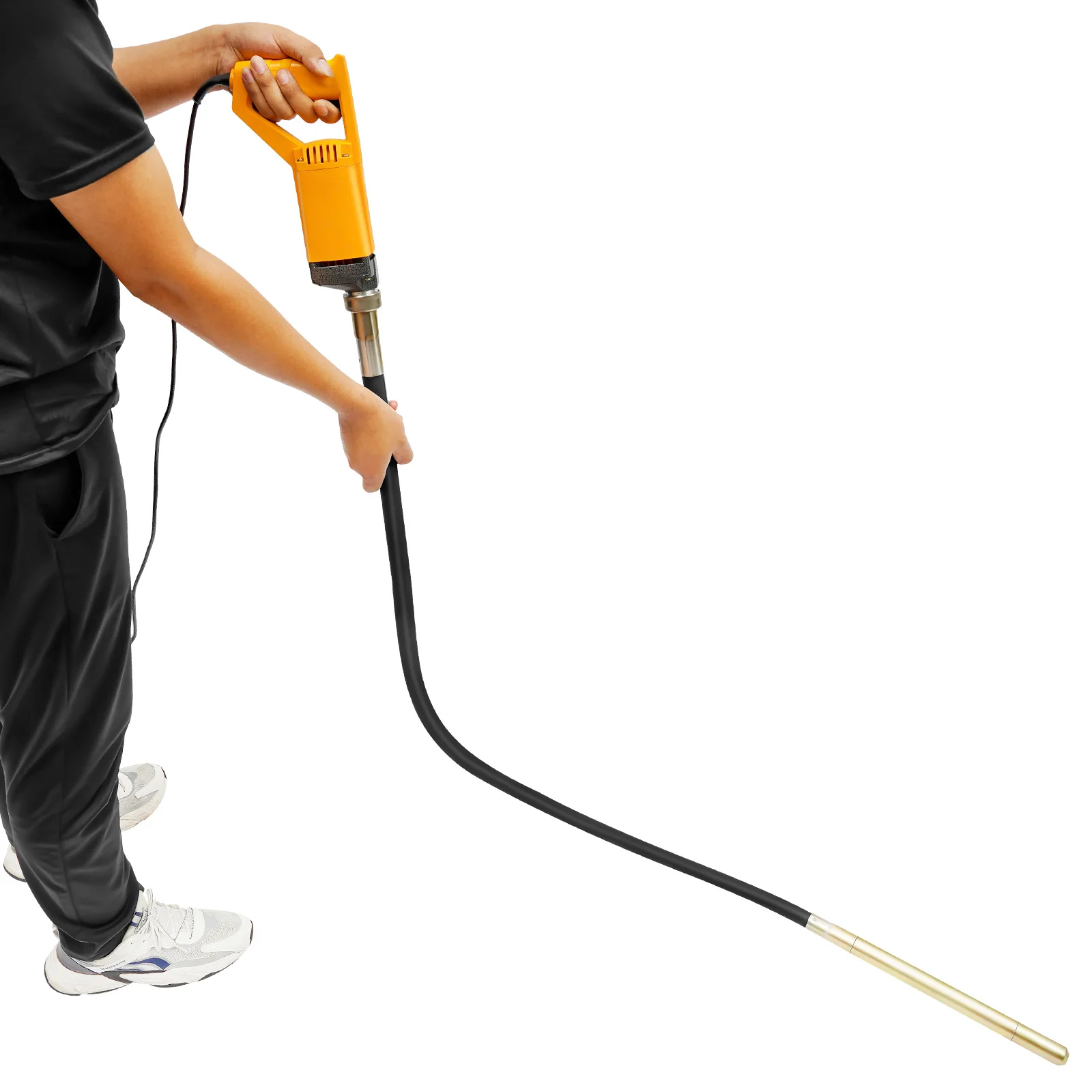Electric Concrete Vibrator, Handheld Poker Vibrating Cement Mixer Vibrating Tool 1300W 4300RPM