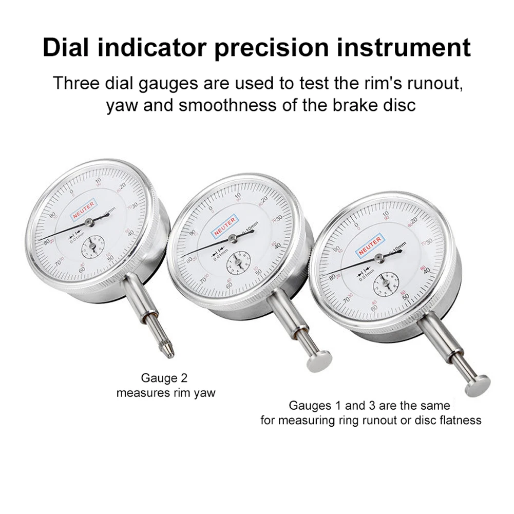Lixada Bicycle Rim Calibrator Road Bike Wheel Repair Tools Bicycle Wheel Truing Stand Rims Correction Stand Bicycle Calibration
