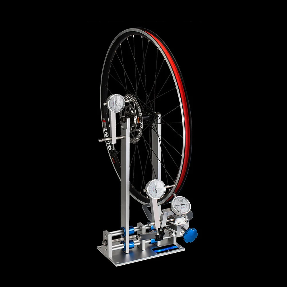 Lixada Bicycle Rim Calibrator Road Bike Wheel Repair Tools Bicycle Wheel Truing Stand Rims Correction Stand Bicycle Calibration