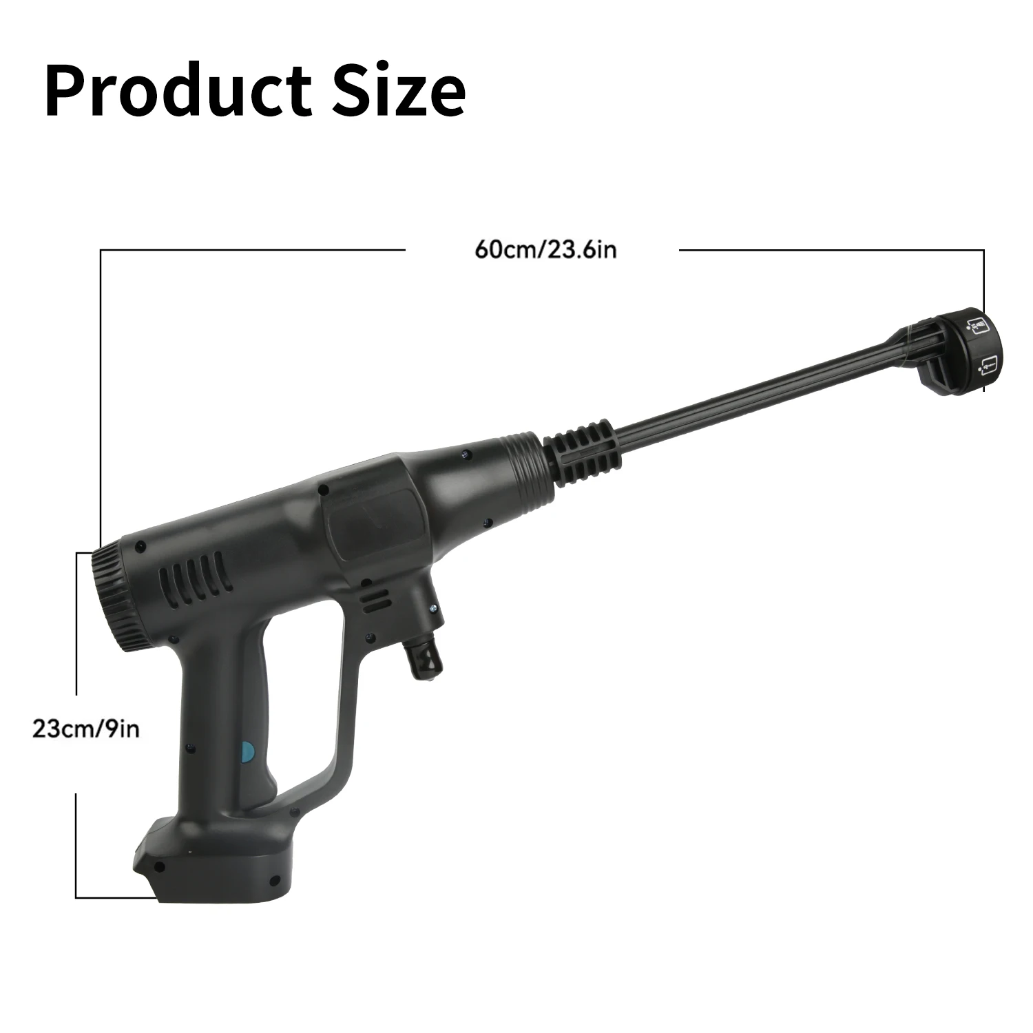 200bar Brushless High Pressure Car Wash Water Gun 6 IN 1 Washing Garden Washing Spray Gun For Car Lawn Pool Floors